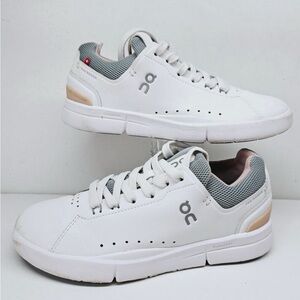 ON White and Gray Sneakers